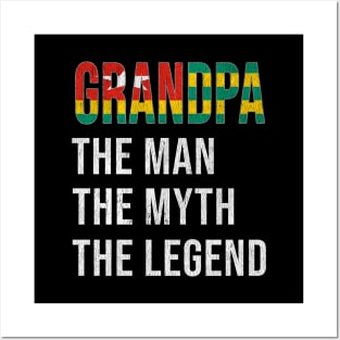 Grand Father Togan Grandpa The Man The Myth The Legend - Gift for Togan Dad With Roots From  Togo Posters and Art